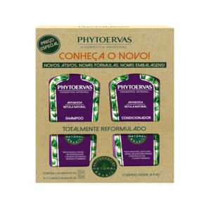 Kit Shampoo 250ml + Condicionador 250ml PHYTOERVAS Antiqueda 2un