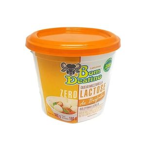 Queijo Mussarela BOM DESTINO Zero Lactose Bolinha de Cereja Pote 380g