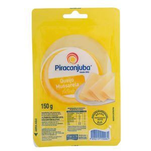 Queijo Mussarela Piracanjuba Fatiado Embalagem 150g