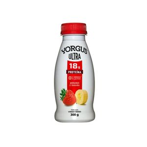 Iogurte Grego ULTRA YORGUS Morango e Banana Garrafa 300g