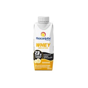 Bebida Láctea Piracanjuba Whey Zero Lactose Banana Caixinhas 250ml