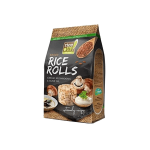 Biscoito de Arroz Rice Up Cream, Mushrooms & Olive Oil Embalagem 50g