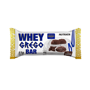 Barra de Proteína Whey Grego Nutrata Sabor Brigadeiro Embalagem 40g