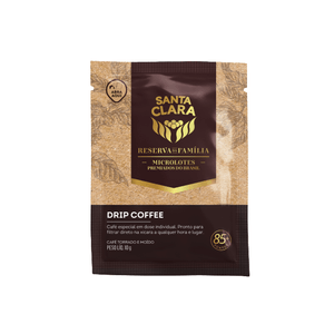 Café Santa Clara Drip Coffee Reserva Família Embalagem 10g