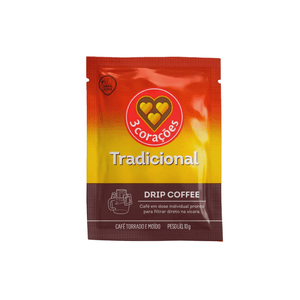 Café Tradicional 3 Corações Sachê 100g