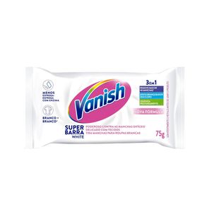 Tira Manchas em Barra VANISH White Roupas Brancas 75g