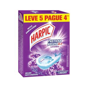 Pastilha de Sanitário HARPIC Lavanda Leve 5 Pague 4un