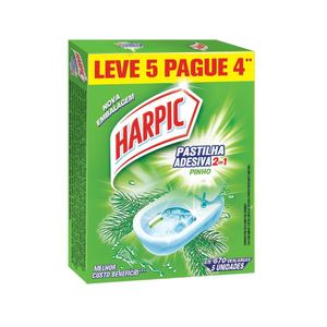 Pastilhas para Sanitário HARPIC Pinho Leve 5 pague 4