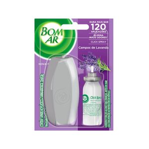 Aparelho e Neutralizador Click Spray BOM AR Lavanda Frasco 12ml