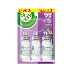 Neutralizador Click Spray BOM AR Lavanda Leve 3 Pague 2un 12ml