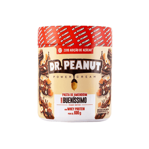 Pasta de Amendoim Zero Açúcar Dr. Peanut Sabor Buenos Pote 600g