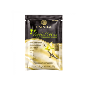 Suplemento Alimentar em Pó Essential Nutrition Veggie Protein Sabor Baunilha Sachê 30g