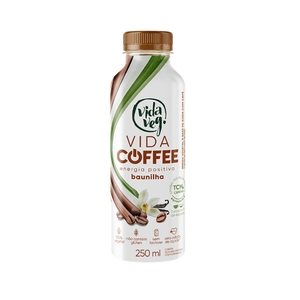 Bebida Vegetal Energético com Café Vida Veg Sabor Baunilha Garrafa 250ml