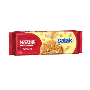 Biscoito Cookies Nestlé Sabor Chocolate Branco Embalagem 60g