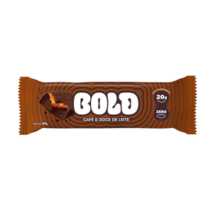 Barra de Proteína Zero Açúcar Bold Café e Doce de Leite Embalagem 60g