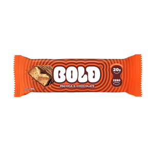 Barra de Proteína Zero Açúcar BOLD Paçoca e Chocolate Embalagem 60g