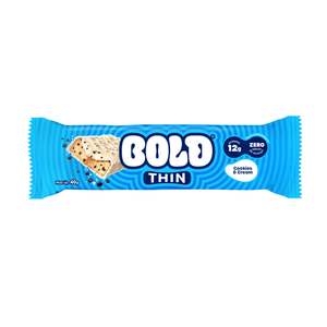 Barra de Proteína Bold Thin Cookies e Cream Embalagem 40g
