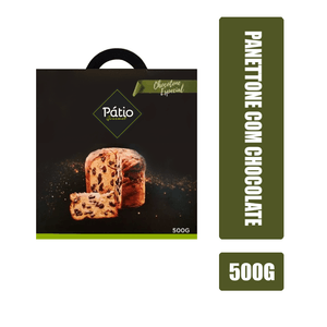 Panettone Tradicional Pátio Gourmet Sabor Chocolate Caixa 500g