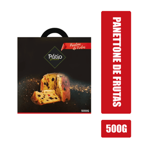 Panettone Tradicional Pátio Gourmet Sabor Frutas Cristalizadas Caixa 500g