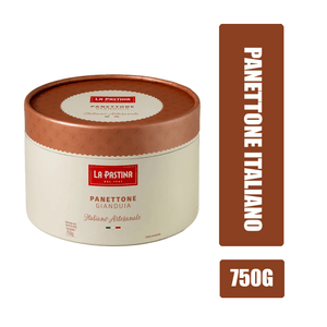 Panettone Italiano Artesanale LA PASTINA Gianduia Recheado Creme de Avelã Caixa 750g