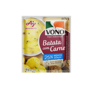 Sopa Instantânea VONO Batata com Carne Embalagem 18g