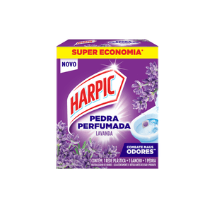 Pedra Perfumada Sanitária Harpic Fragrância Lavanda Contém 1 Unidade