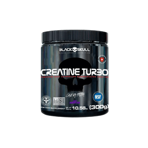 Creatine Turbo Black Skull Sabor Uva Pote 300g