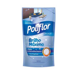 Cera Liquído Poliflor Brilho Máximo Incolor Sachê 500ml