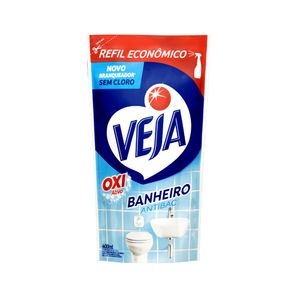 Branqueador Banheiro VEJA Antibac Refil Econômico Sachê 400ml