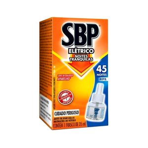 Repelente Elétrico Líquido SBP Refil 45 noites 35ml