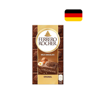 Chocolate Alemão Meio Amargo Ferrero Rocher Sabor Avelã Tablete 90g