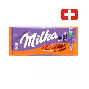 Chocolate Suíço em Barra Milka Sabor Raspberry Caramelo Embalagem 100g