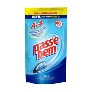 Facilitador PASSE BEM Para Passar Roupa 4 em 1 Refil 400ml