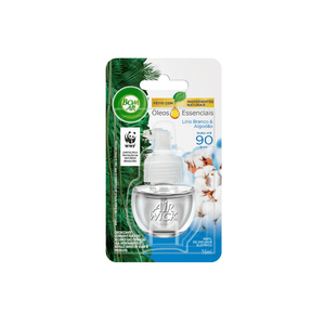 Refil para Difusor Elétrico Bom Ar Lirio Branco e Algodão Embalagem 16ml