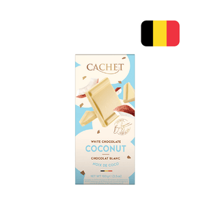 Chocolate Belga em Barra Cachet com Coconut Embalagem 100g