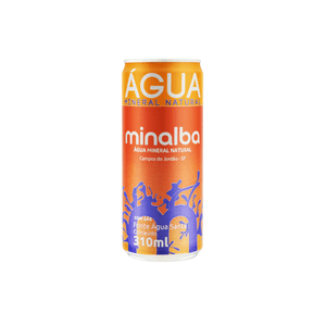 Água Mineral Natural Minalba com Gás Garrafa 310ml