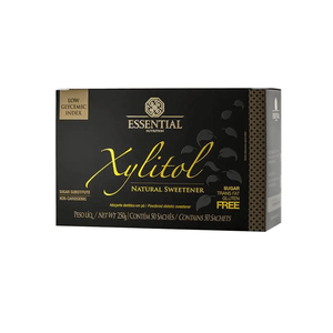 Suplemento Alimentar Essential Nutrition Adoçante Natural de Xylitol Contém 50 Sachês Caixa 250g