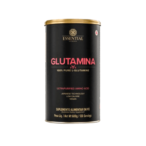 Suplemento Alimentar Essential Nutrition Glutamina Lata 600g