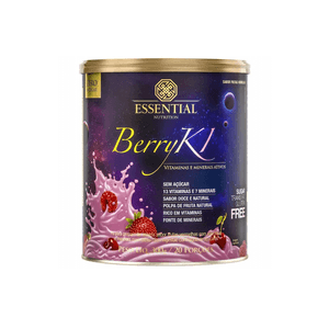 Suplemento Alimentar Essential Nutrition Berryki Sabor Frutas Vermelhas Lata 300g