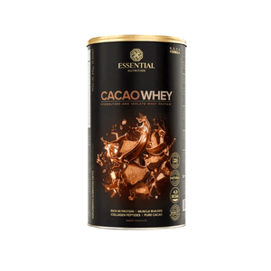 Suplemento Alimentar Essential Nutrition Cacao Whey Sabor Chocolate Lata 840g