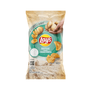 Batatas Palha Lays Elma Chips Sabor Rústica Cheese Embalagem 68g