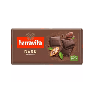 Chocolate em Barra Terravita Sabor Dark Embalagem 100g