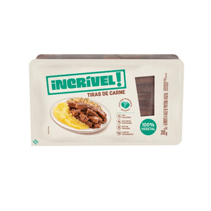 Tiras de Carne Incrível! 100% Vegetal Embalagem 200g