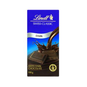 Chocolate em Barra Lindt Swiss Classic Dark Embalagem 100g