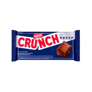 Chocolate em Barra ao Leite Nestlé Crunch com Flocos Embalagem 80g