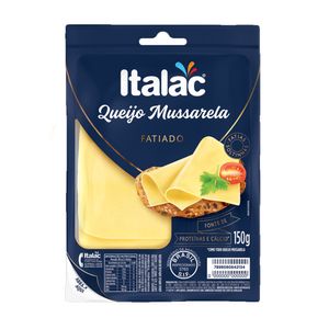 Queijo Mussarela ITALAC Fatiado Pacote 150g