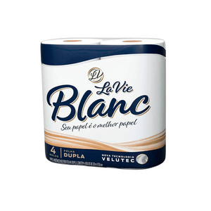 Papel Higiênico Folha Dupla Excellence LE BLANC Neutro 30m x 10cm Pacote 4 Unidades