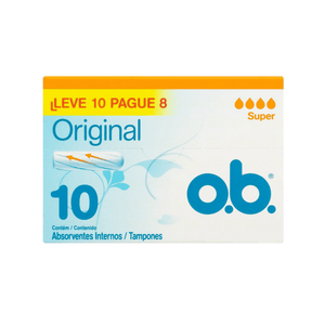 Absorvente Interno Sempre Livre O. B Super Original Leve 10 Pague 8