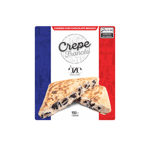 Crepe Congelado Francês Éze Crêperie com Cookies e Chocolate Branco Caixa 150g