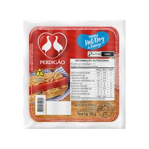 Salsicha de Frango Hot-Dog Perdigão 12 Unidades 500g